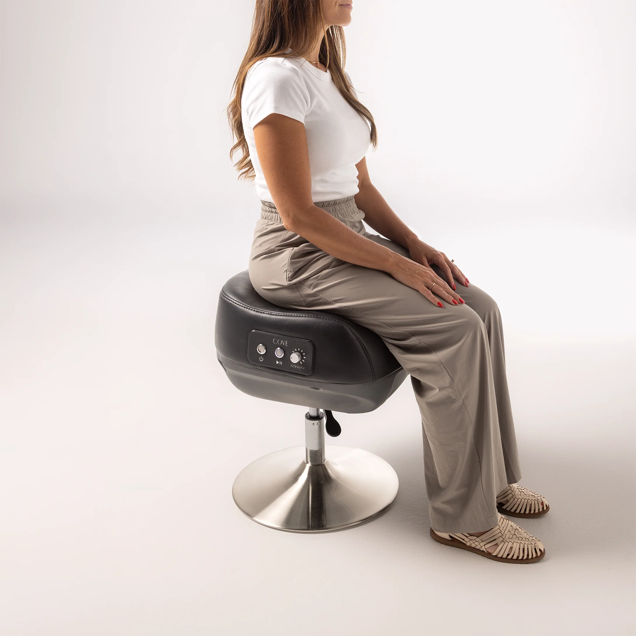 A calm moment with the NeuroNova device